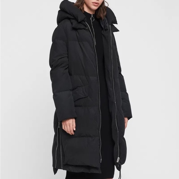 All Saints Ester Parka Puffer Coat - Picture 2 of 7